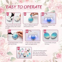 300g Upgraded UV Cure Resin – Bubble-Free, Quick Setting for Crafting Jewelry