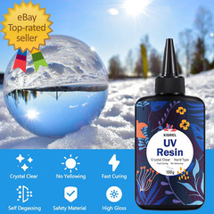 UV Resin 300G Upgraded UV Resin Kit Hard Type Crystal Clear Ultraviolet Curing