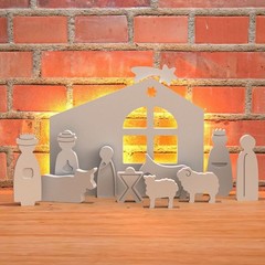 Simple Easter Prayer Statue Silicone Mold for Resin Candle Gypsum DIY Decor