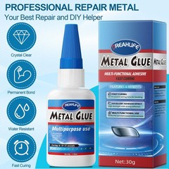 Super Glue for Metal Repair, 30g Adhesive Glue for Stainless Steel Repair, Super
