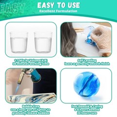 1 Gallon Epoxy Resin Kit- 2 Part Ultra Crystal Clear Resina Epoxica- High Gloss.