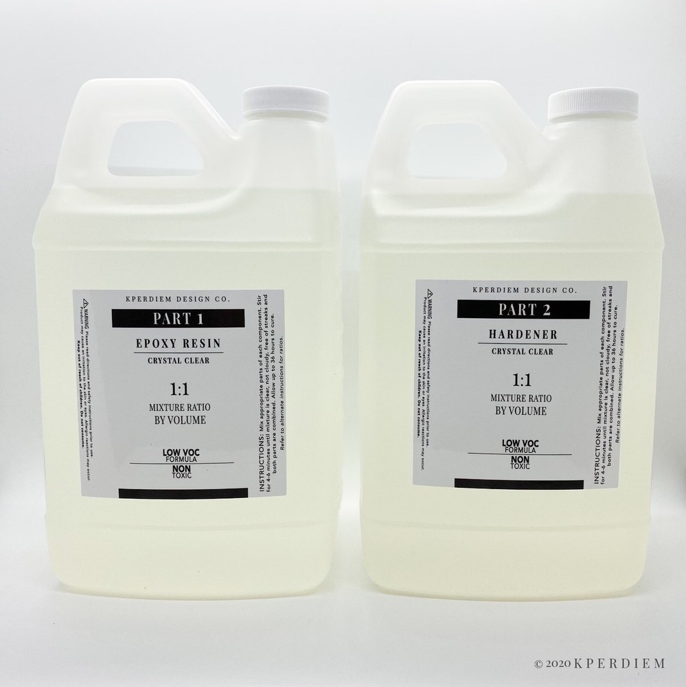 Crystal Clear Epoxy Resin 1:1 Mixing Ratio – 1 Gallon Kit