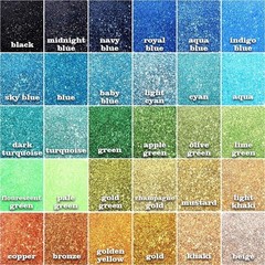 Purpurina fina, 300 g, 60 colores, resina extrafina para manualidades