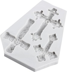 Cross Polymer Clay Mold Jesus Cross Silicone Molds for DIY Crafts Epoxy Resin Ca