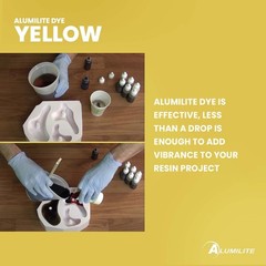 Alumilite Liquid Dye Yellow 1 oz for Resin Casting, Polyester Urethane