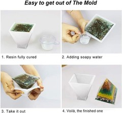 Silicone Resin Molds Set – 5Pcs for Creative Epoxy Artistry with Accessories