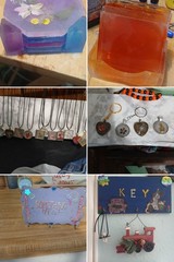 Handmade Multicolor Resin Crafts Lot – Keychains, Decorative Pieces