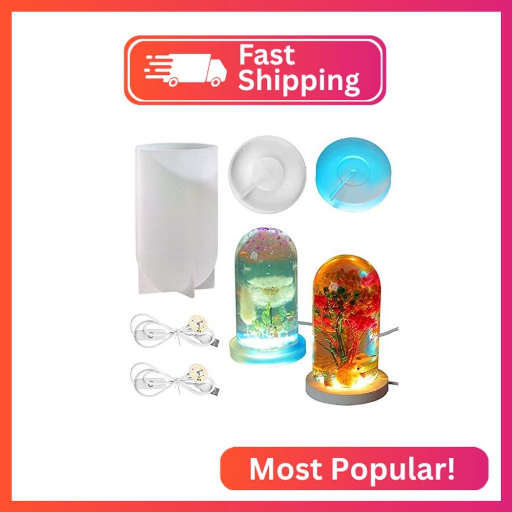 Yayatty Resin Molds, Cylinder Light Resin Silicone Molds, Silicone Resin Molds S