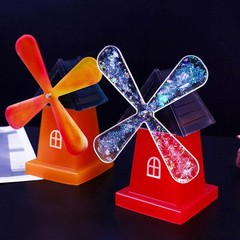 Silicone Mould Resin Rotary Windmill Epoxy Casting Ornament Decor Craft Mold