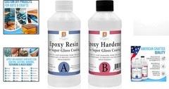16 oz Self-Leveling Clear Epoxy Resin for Gorgeous Finishes – Safe & Easy to Use
