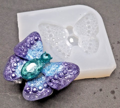 Handmade BUTTERFLY diamond pendant U-mold-MOLD ONLY-