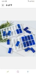 2PCS Silicone Dominoes Mold Resin Epoxy Game Making Craft DIY Mould US Seller
