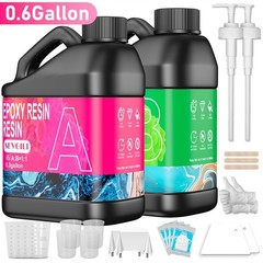0.6 Gallon Epoxy Resin Kit, With Free Accessories For DIY Handmade Gifts -The To