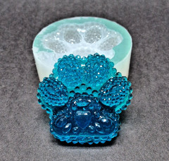 Handmade PAW PRINT diamond pendant J mold-MOLD ONLY