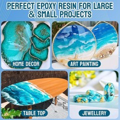 Fast Cure Epoxy Resin, 1Gallon 4 Hours Demold Epoxy Resin Kit – Crystal Clear…