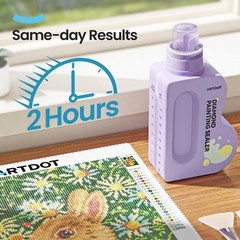 480ML Diamond Art Glue Sealer Accessories Kit for Adults, Clear Acrylic Glue …