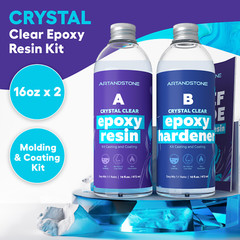 Crystal Clear Epoxy Resin Kit – 32 Oz (with Tools)