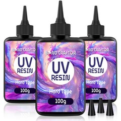 UV Resin 300g, Fast Curing Clear Epoxy Resin Hard Type for Jewelry Making, Cr…