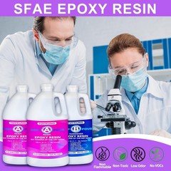 Deep Pour Epoxy Resin, 1.5 Gallon 2 to 4 Inch Depth Crystal Clear Bubble Free