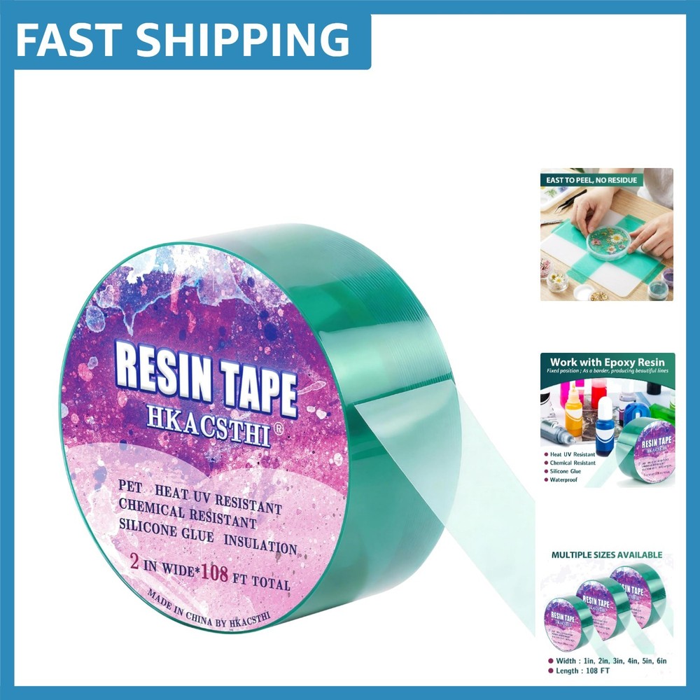 108 Feet Silicone Epoxy Resin Tape – Heat-Resistant Craft Solution