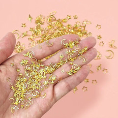 550Pcs/Box Metallic Butterfly Epoxy Accessories Stars Moon Resin Mold Silicone F