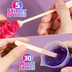 24 Pcs 100ml Resin Measuring Cups With 35pcs Mixing Sticks Graduated Epoxy Resin