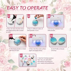 300G UV Resin,Upgraded Hard Type Crystal Clear Epoxy Resin up Premixed UV Cure f