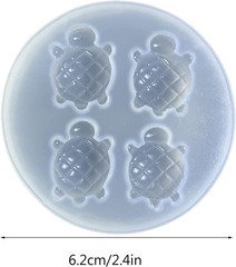 Resin Jewelry Casting Molds Turtle Silicone Mold for Resin Pendants Keychai
