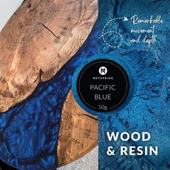 MEYSPRING Pacific Blue Mica Powder for Epoxy – Two Tone Resin Color Pigment