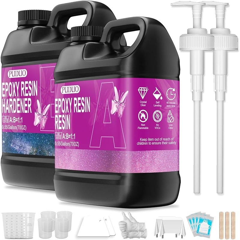 Clear Epoxy Resin Kit Fast Drying Food Grade Self Leveling Art Crafts Jewelry US