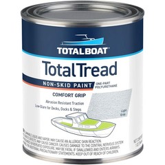 Marine-Grade TotalTread Non-Skid Paint – 32 Fl Oz Light Gray for Boating Safety