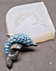 Handmade DALPHINE diamond pendant T-mold-MOLD ONLY-