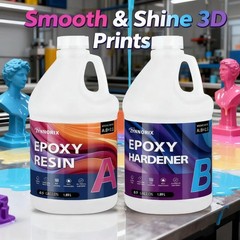 Crystal Clear Epoxy Resin 1 Gallon UV Resistant Self-Leveling for River Table