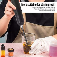 Epoxy Resin Mixer Rechargeable Powerful Slow Motor Electric Stirrer Accessories
