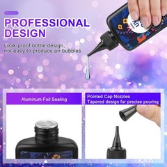 All-in-One UV Jewelry Making Kit with Light and Accessories – 200g Resin