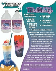 The Epoxy Resin Store Tumbler Epoxy Resin, Coating epoxy resin, UV Stable