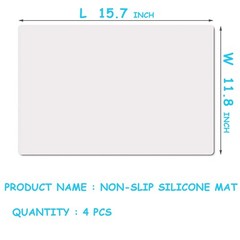 Clear Silicone Crafts Mats: Translucent Non-slip Silicone Jewelry 11.8×15.75I…