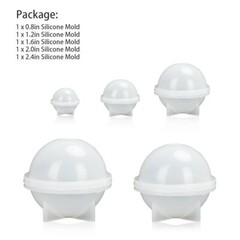 5/10Pcs Silicone Resin Casting Mold DIY Round Epoxy Mould Craft Making Tool Kit
