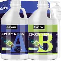 Epoxy Resin 2 Gallon – Crystal Clear Epoxy Resin Kit – Self-Leveling, High-Gloss