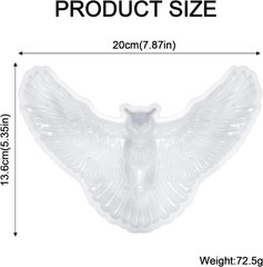 3D Crystal Owl Silicone Mold Winged Owl Resin Mold for Epoxy/Uv Resin Casting, D