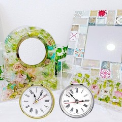 SHOSKY 6pcs Clock Parts for Resin Mold,Clock Pieces Multicolor