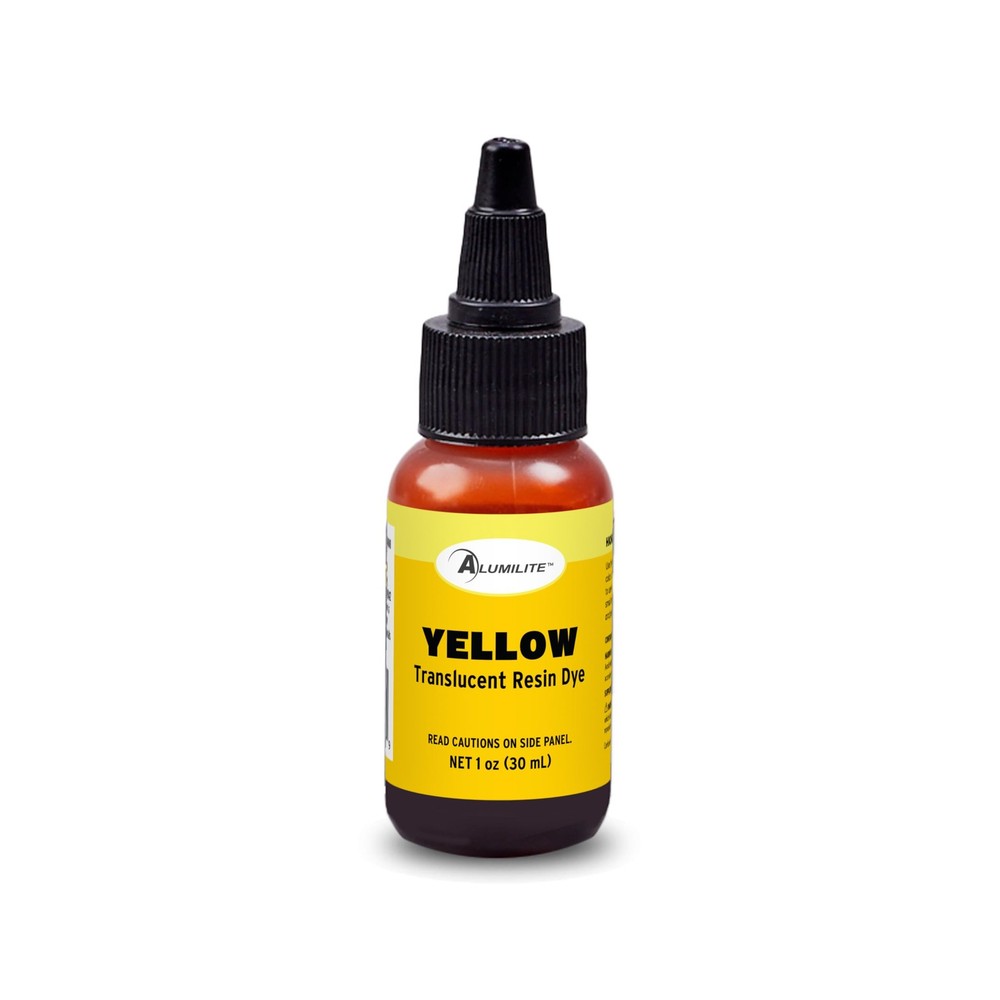 Alumilite Liquid Dye Yellow 1 oz for Resin Casting, Polyester Urethane