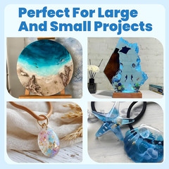 Epoxy Resin Kit, Crystal Clear 1:1 Self-Leveling Resin System with High Gloss Fi