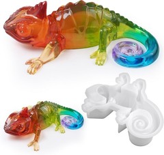 Lizard Animal Cylinder Candle & Resin Mold – Resin Casting Silicone Molds for…