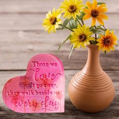 Epoxy Resin Molds 4 Pieces Silicone Casting Molds, Heart Memorial Sign Condol…