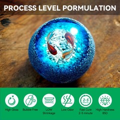 IVITA 300g Clear UV Resin Hard HighGloss UV Cure Resin Crystal Kit Premixed