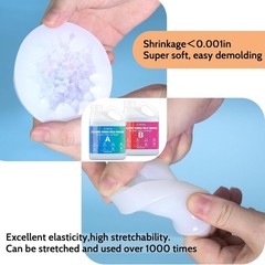 Silicone Mold Making Kit, 2.32Lb(8/37Oz) Super Elastic Liquid Silicone For Mold