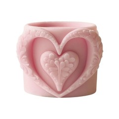 Heart Cup Cylinder Candle & Resin Mold – Resin Casting Silicone Molds for Hom…