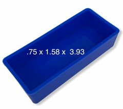 USA SELLER – BLUE Pen blank Mold SINGLE CAST FOR PEN BLANK RESIN CASTING