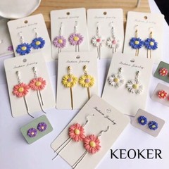 Polymer Clay Flower Molds 2 Pcs Jewelry Making Clay Cutters Medium Flower